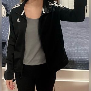 Black Adidas Activewear jacket, kids size 10-12, or adult size 00-0 shirt/jacket